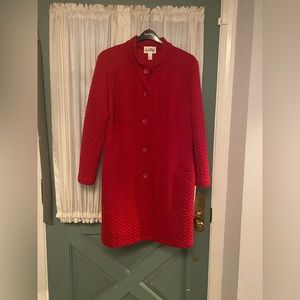 Joseph Ribkoff Coat. Women’s size 16. Red